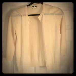 Cashmere Cardigan - J. Crew cream colored